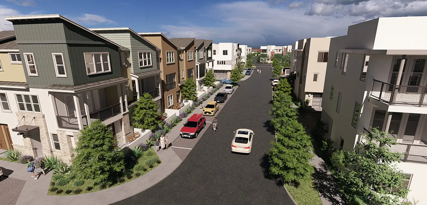 street parking in a residential community